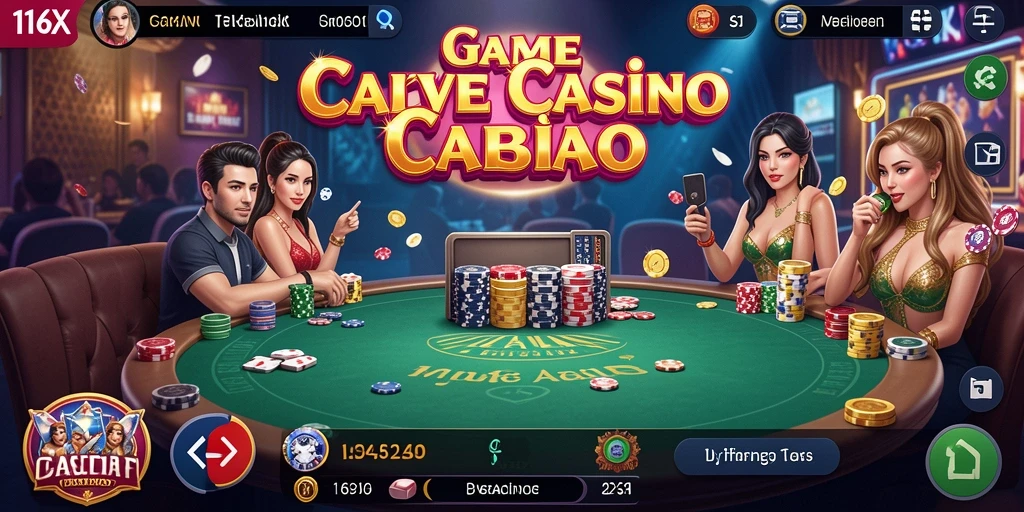 Screenshot gameplay 116X menampilkan dealer langsung dalam suasana kasino.