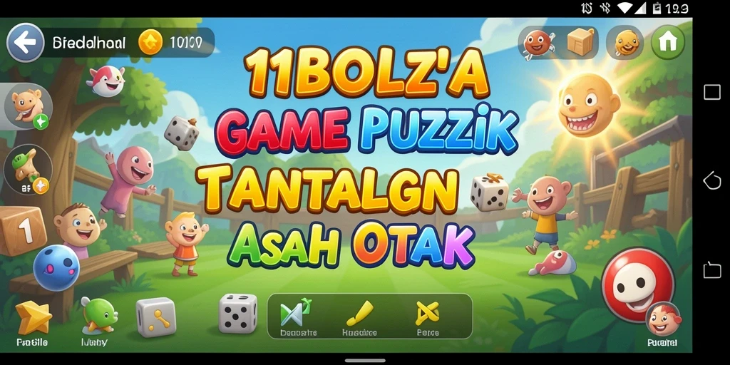 Tampilan gameplay 11BOLA dengan tantangan teka-teki yang seru.