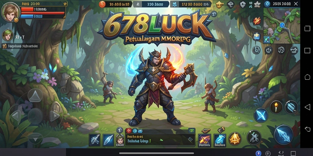 Screenshot gameplay 678LUCK menampilkan aksi petualangan seru dalam MMORPG.