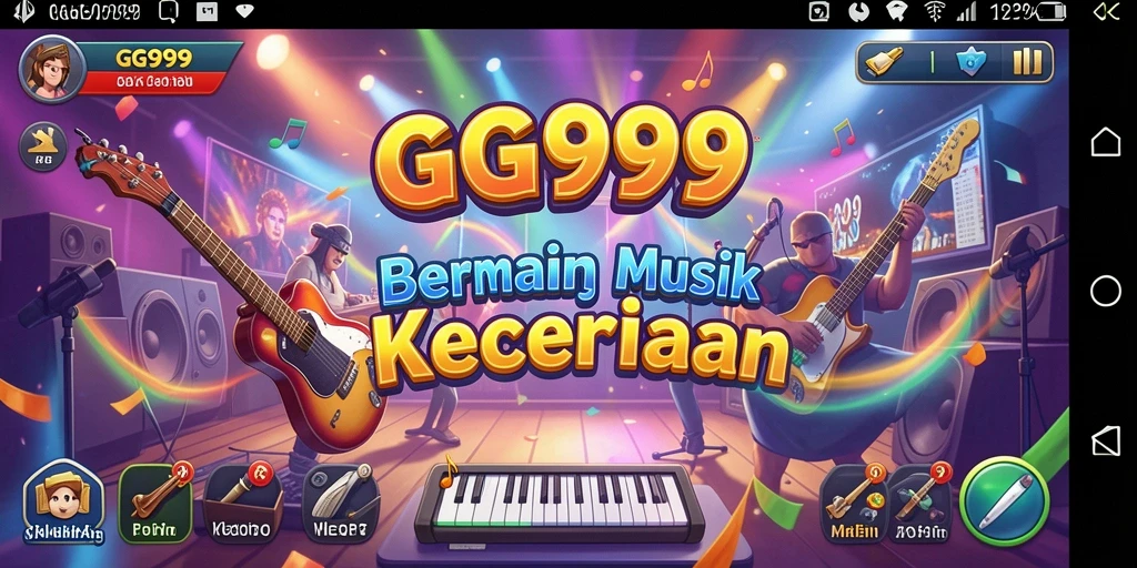 Screenshot GG999 menampilkan gameplay musik yang seru dan interaktif.
