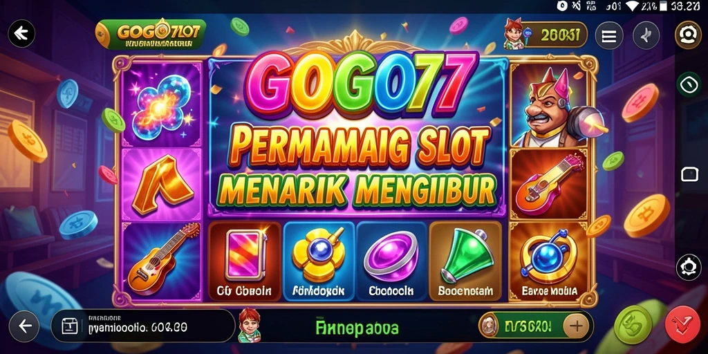 Tampilan gameplay GOGO77 dengan mode slot yang menarik.