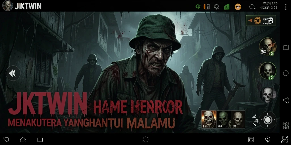 Screenshot menampilkan gameplay menakutkan dari JKTWIN.