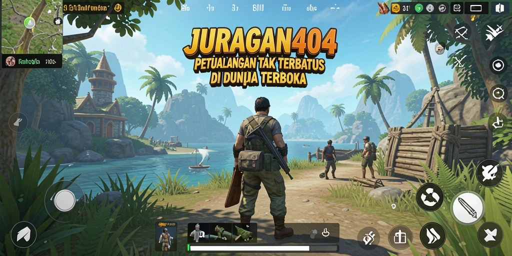 Tampilan gameplay JURAGAN404 yang menarik di dunia terbuka.