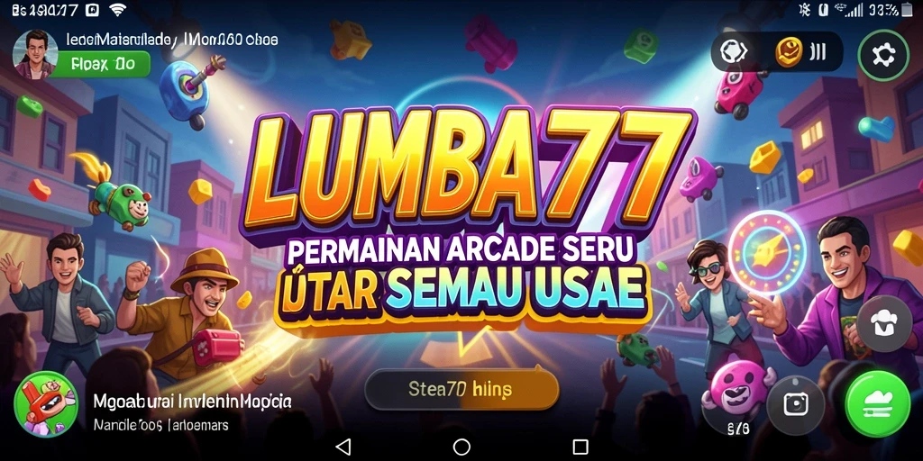 Tampilan utama gameplay <strong>LUMBA77</strong> dengan berbagai karakter yang menarik.