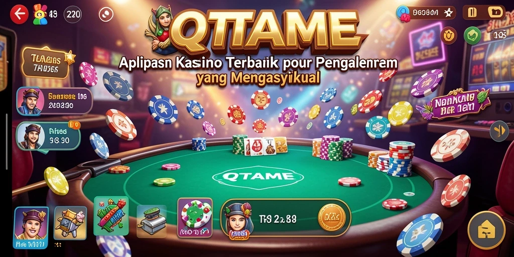 Screenshot gameplay QTGAME yang menunjukkan keasyikan permainan Kasino.