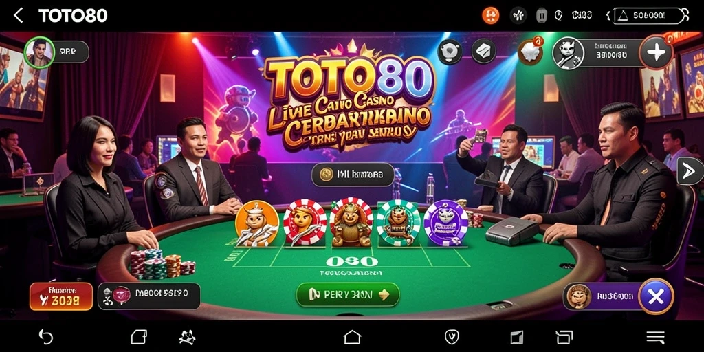 Gameplay Live Casino yang mendebarkan di TOTO80.